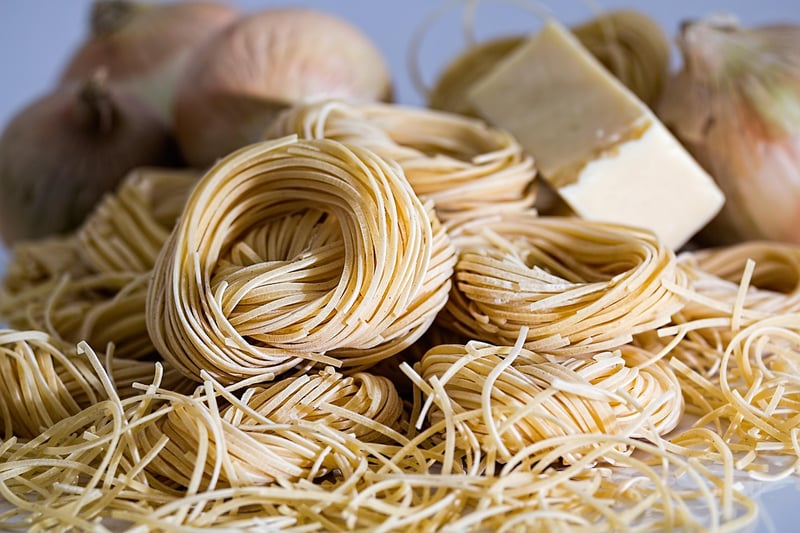 Pasta with chili flakes